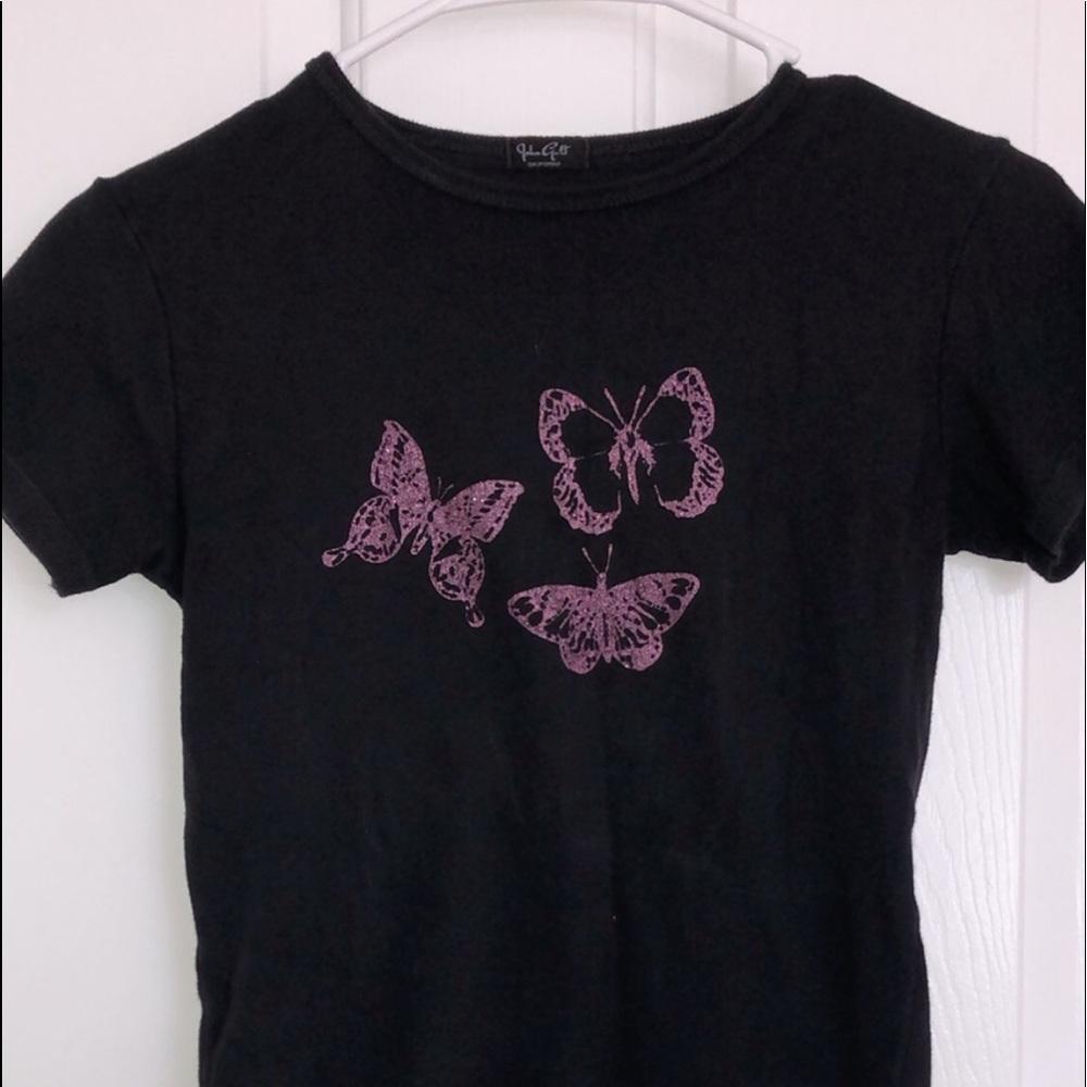 Rare Brandy Melville Ashlyn with pink butterflies
